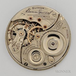 Illinois "Bunn Special" Model 163A Movement and Dial