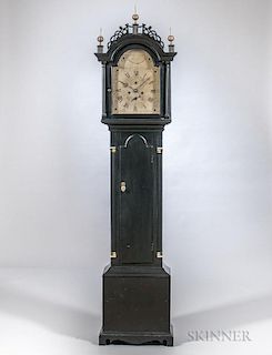 Luther Smith Black-painted Tall Clock