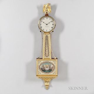 Foster Campos Mahogany Patent Timepiece or "Banjo" Clock