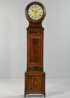 Scottish Mahogany Drum-head Tall Case Clock