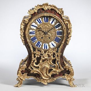 French Ormolu-mounted Boulle Mantel Clock