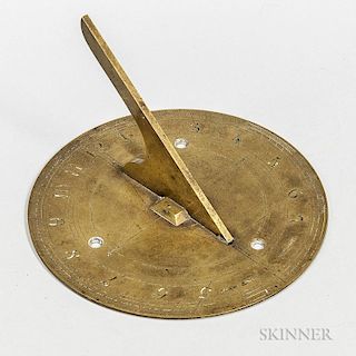 Pike & Son Brass Sundial