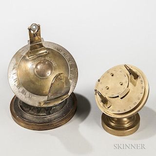 Two Brass Heliochronometers
