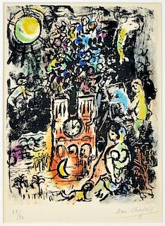 Marc Chagall "The Tree of Jesse" Lithograph