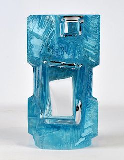 Daum Blue Argos Vase