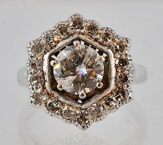 Diamond Ring Set in White Gold