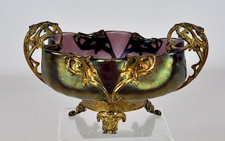 Czech-Rindskopf Lucien Glass Bowl, Attributed to