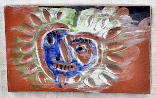 Pablo Picasso Madoura "Sun" Earthenware Plaque