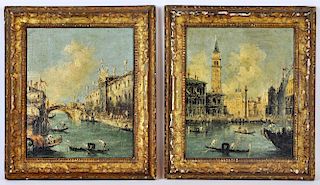 2 Paintings 19th C. Unsigned of Venice, Italy