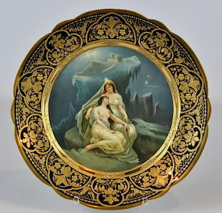 Royal Vienna Wintermarchen Cabinet Plate
