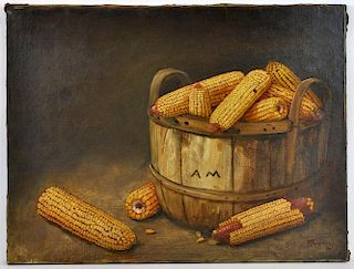 Alfred Montgomery "Basket of Corn" O/C