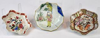 3 Small Asian Porcelain Decorative Dishes