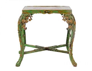 20th C. Italian Paint Decorated Side Table