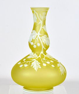 Thomas Webb & Sons Cameo Glass Vase