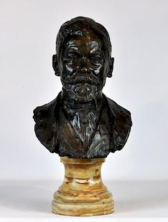 Paul Paulin Bronze Bust of Rafaelle