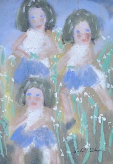 Sybil Gibson "3 Sisters" Watercolor