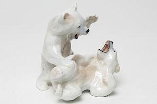 Royal Copenhagen Porcelain "Polar Bears" Figurine