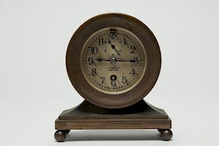 Tiffany & Co. Bronze Mantel Clock, 19th C.