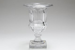 Baccarat Cut Crystal "Campana" Urn-Form Vase