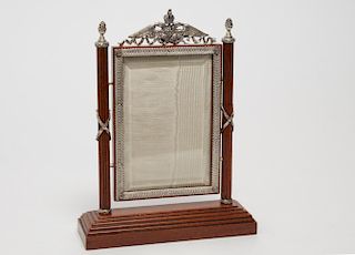 Maitland-Smith Wood & Silver Picture Frame