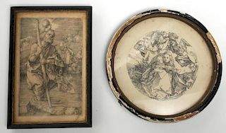 Renaissance-Style Woodcuts, 2, inc. Albrecht Durer