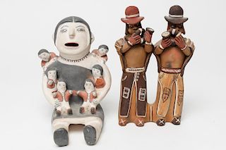 American Indian Pueblo Pottery Figures, 2