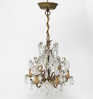 Crystal Chandelier with Swags & Drop Pendants