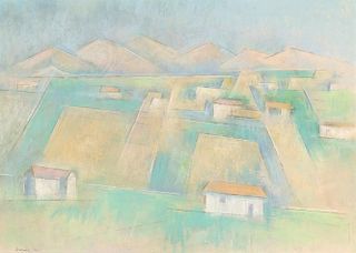 Valley Fields from Llano Quemado by Andrew Dasburg