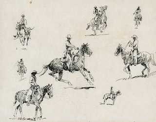 Horse Studies by Edward Borein