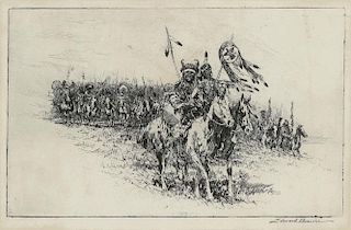 Preparing to Charge by Edward Borein