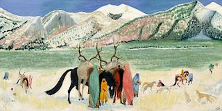 The Deer Hunters by Dorothy Brett