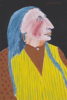 Native Man in Profile by Fritz Scholder