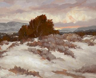 Sage and Snow, Sunset by Carl von Hassler