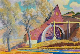 Pojoaque Mill - Autumn by Albert Schmidt
