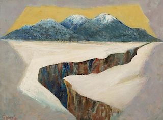 Untitled (Mountain in Winter) by Eric Gibberd