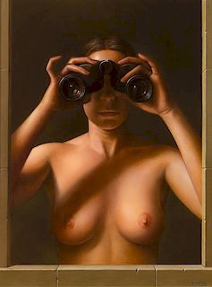 * Jacob Pfeiffer, (American, 20th/21st century), Here's Looking at You, 2003