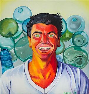 * Robert Lucy, (American, b. 1965), Self Portrait w/ Glass Floats, 1993