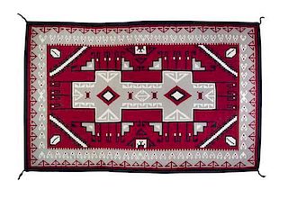 A Navajo Western Reservation Rug 108 x 66 1/2 inches