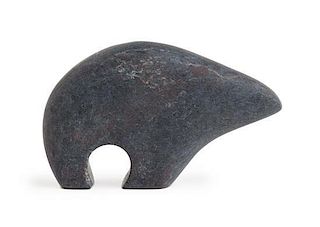 A Fred Begay (20th Century), Soapstone Bear Fetish Height 2 1/2 x length 4 1/2 inches