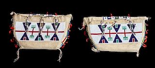 A Pair of Sioux Beaded Possible Bags