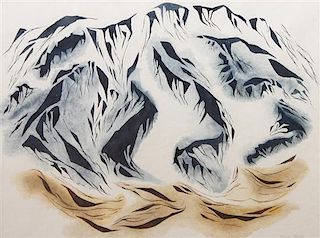 Louise Parsons Stanton, (American, 1915-2005), Mountain Landscape, circa 1955