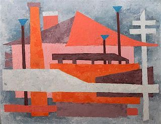 Louise Parsons Stanton, (American, 1915-2005), Backyard Pattern, 1946