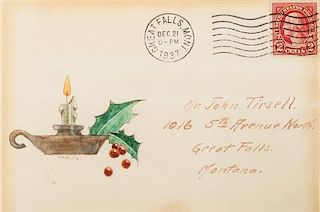 Olaf Carl Seltzer, (American/Danish, 1877-1957), Greeting Card Envelope