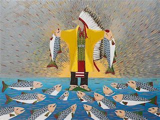 Susi Nagoda-Bergquist, (American, 20th Century), King of the Fish