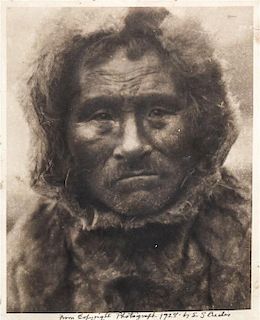 Curtis, Edward Sheriff (American, 1868-1952) Original Photogravure Plate Envelope "Noatak Man" from North American Indians Im