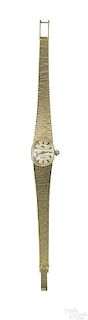 14K yellow gold Lucien Piccard ladies watch