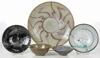 Five Elma Johnson Ceramic Dishes