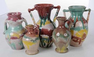 Five Pieces of North Carolina Pottery