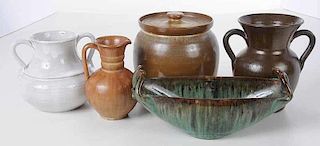 Five Pieces of North Carolina Pottery