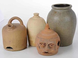 Four Pieces Miscellaneous Pottery